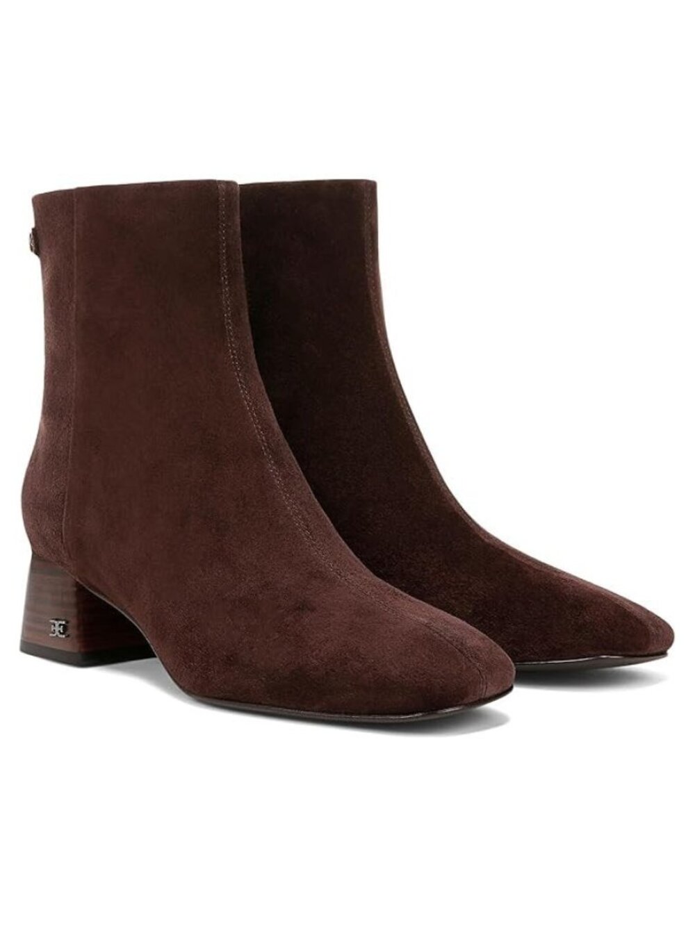 Sam Edelman Paige Suede Ankle Booties Brown Size 7.5 M NWT